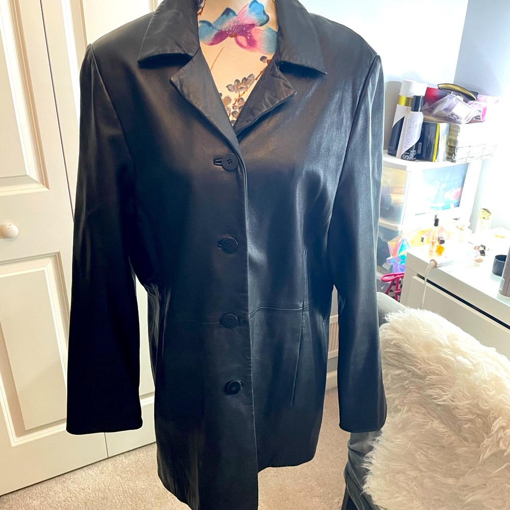 Danier Black Leather Jacket